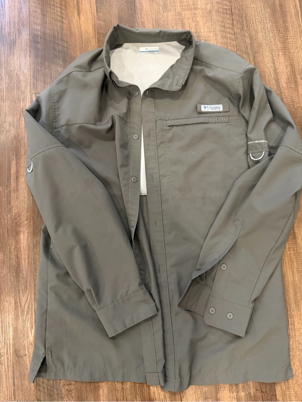 Columbia Men's Olive Green Lightweight Outdoor Shirt Jacket